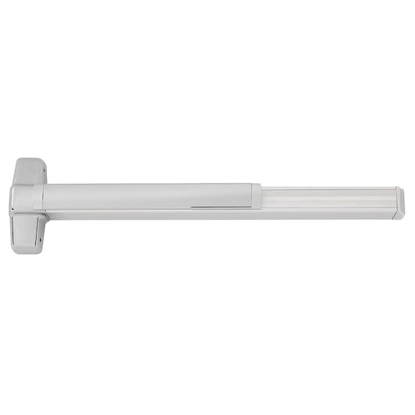 Grade 1 Concealed Vertical Rod Exit Bar for Wood Doors, 36-in Device, Fire Rated, Exit Only, Less Do